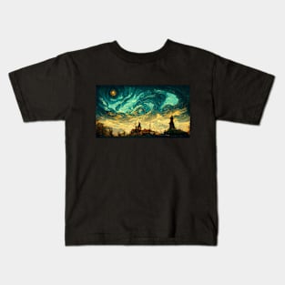 The Sky of Vincent Van Gogh (day8） Kids T-Shirt